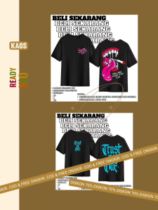 BAJU KAOS MOTIF YOU EAT LENGAN PENDEK WARNA HITAM BAHAN 100% KATUN SERBA MURAH FREE ONGKIR