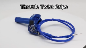 MOTOPARTS SHOP Acerbs 7/8 22mm Quick Action CNC Throttle Grip Motorcycle Handlebear Set With Cable