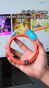 Jasoz Adapter Kabel Type C to HDMI 4K 60Hz Converter PD 100W Fast Charging TV Proyektor 2M