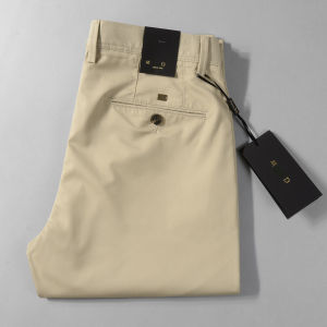 Cooling Bamboo Fiber Mens Summer Thin Casual Pants Fashionable Business Casual Trousers Breathable Slim Fit Long Pants