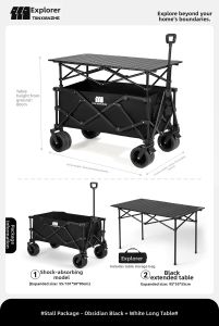 TanXianZhe | Foldable Camping Cart Mobile Vendor Cart