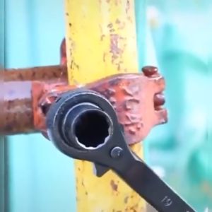 Scaffolding Podger Ratchet Wrench Site Ratchet Socket Wrench Tool Tapered End Double Size Podge Ratchet Wrench 12"