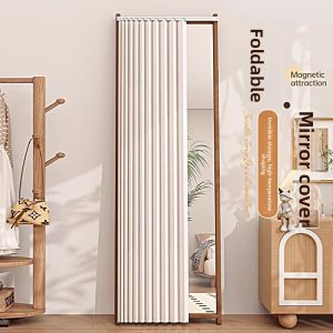 PAMPAS | Folding Dust-Proof Full-Body Mirror Concealment Curtain
