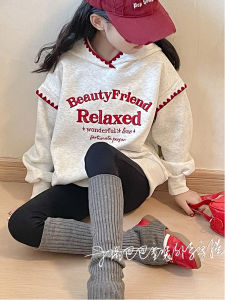 Girls Hoodie Sweatshirt Autumn Wear Long Sleeve Hat Design Comfortable Korean Style Childrens Clothing for Big Kids And Teenagers
