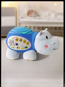 Vtech Soothing Sleepy Hati ตุ๊กตาสัตว์น่ารักสำหรับเด็ก ของเล่นการศึกษาต้นทุนต่ำ ด้วยเสียงดนตรีและแสงสีสัน