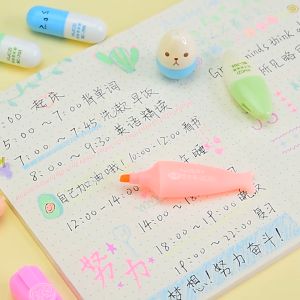 Cute Highlighter Pen Set in a bag stationery
