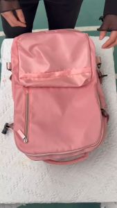 CJH BAGS#4039 Nylon large-capacity luggage and travel 17inches backpack withmultiple pockets and compartments often with a dedicated padded section for laptop.