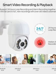 kuohao 4MP Speed Dome Auto Tracking PTZ Camera Smart Home Outdoor Wireless WIFI Camera Surveillance Monitor