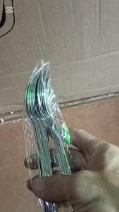 Leoshop888 12Pcs Sendok Garpu Makan Stainless Steel Tebal Murah Anti Karat Motif Bintang - GAnom