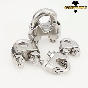 กิ๊ปจับลวดสลิง รัดสลิง ล็อคลวดสลิง สแตนเลส 304 - 8mm - 10mm - 12mm - 14mm / Wire Rope Chip SUS304