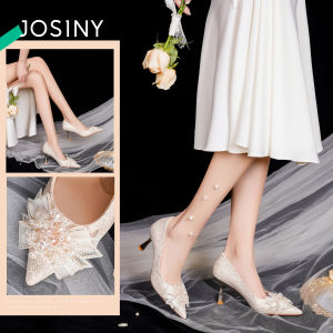 Josiny | Pointed Toe Stiletto New Vening Wedding High Heel