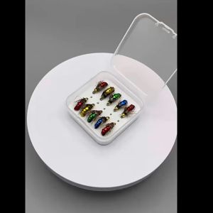 10Pcs Fishing Lure Butter fly Insects different Style Salmon Flies Trout Dry Fly Fishing Lures Fishing Tackle Fly Lures Bead Head Insect Bait Artificial Dry Wet Flies Decoy Casting Lure with Crank Hook Fishing Accessories