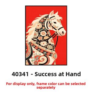 YASISHA | Retro Artistic Red Success Horse Theme Wall Mural