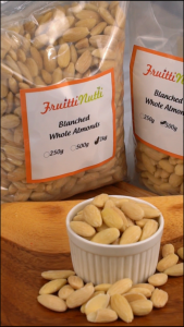 Fruitti Nutti Blanched Whole Almonds 250g - 1kg