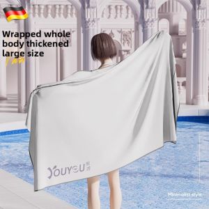 MONLEYTA | Swimming Quick Dry Absorbent Beach Towel Womens Portable Shoulder Wrap Professional Mens Fitness Large Towel For Sports
