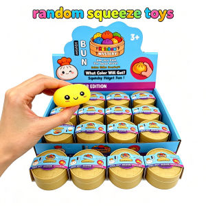 Bandai | HOT Colorful Simulated Steamed Bun Squishy Blind Box 1-6pcs with Dumpling Sensory Squeeze Toy for Stress Relief