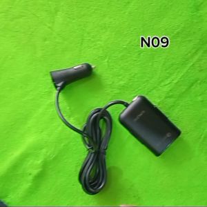 N09 ORIGINAL ADAPTOR MOBIL USB 4 PORT SOCKET 4 SUPER FAST CHARGING 3.0 40 WATT 8A CAR INPUT 12V 24V