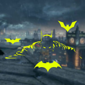 Batmans Car Stickers Window Door Windshield Scratch Cover Cartoon Cool Motorcycle Reflective Decal Bat Batman Decoration