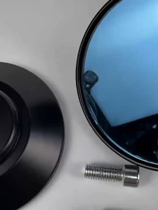 กระจกมองข้าง กระจก มองหลัง กระจกมองข้างกลม กระจกเวสป้า CNC แท้ ขาตรง งานพรีเมียม ใส่ได้ทุกรุ่น Vespa Honda Yamaha พร้อมน๊อตแปลง ตรงรุ่น| ราคาพิเศษ