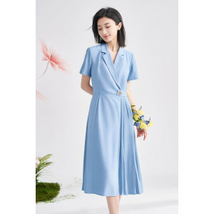 Misoshine | Stylish Workwear Dress Slim Waist 3D Pleated Skirt