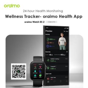 Oraimo Watch 4 Plus Smartwatch 2.01 Large Screen Bluetooth OSW-801 jam tangan to hp