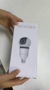 V380 PRO Bulb CCTV With Audio And Speaker WIFI Connect To Cellphone Night Vision 1080P HD Security Camera cctv bulb camera 360 rotation with light