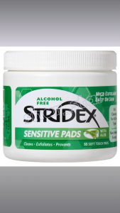 Stridex Sensitive Pads 180g Alcohol-Free Salicylic Acid BHA Exfoliating Toner Pad