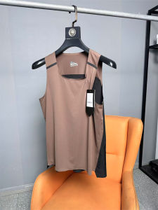 Quick Dry Laser Drill Ice Silk Cooling Mens Outdoor Running Fitness Summer Vest Breathable Comfortable round Neck Tank Top