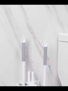 4-In-1 Long-Handled Toilet Brush Unclogging Set Wall-Mounted High Quality Soft-Bristled Toilet Cleaning Brush Set