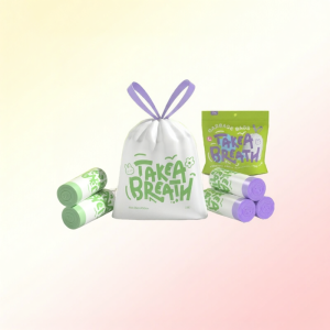 Thick Double-Layer Drawstring Garbage Bags 55*50cm 60 Pieces