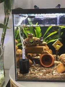 Mô hình trang trí bể cá thuỷ sinh Biển Cảnh Báo - Phụ kiện decor hồ cá