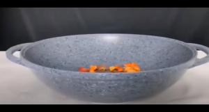 Uoiiy Fry Wok 32cm 36cm 40cm Extra Big Viral Cookware Granite Stone Non Stick Frying Pan Pot Periuk Kuali Batu