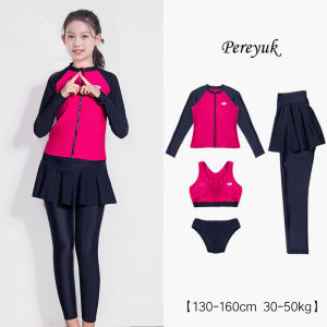 Bộ Đồ Bơi Trẻ Em Chống Nắng Nhanh Khô Dài Tay Quần Áo Bơi Lội Cho Bé Gái Trung Học Cơ Sở Và Trung Học Phổ Thông