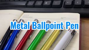 Risefully 1pc Metal Ballpoint Pen Office School Stationery Retractable Ball Point Pen