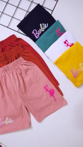 Boxer Anak Perempuan Motif Barbie Bahan Cotton Combed 30s Usia 2-12 Tahun