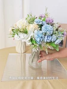 Bunga 7 Head Flower Combination Artificial/Bunga Kombinasi Palsu/Dekorasi