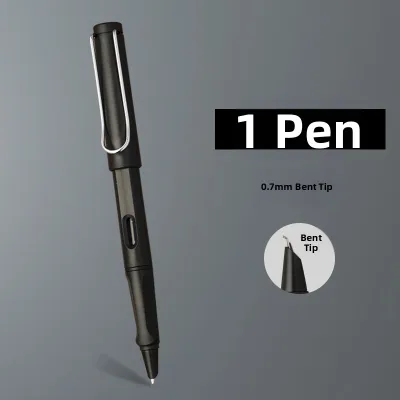 Flexible Steel Pen Slim Script Calligraphy Practice Pen Ergonomic Design Student Writing Tool Replaceable Ink Cartridge