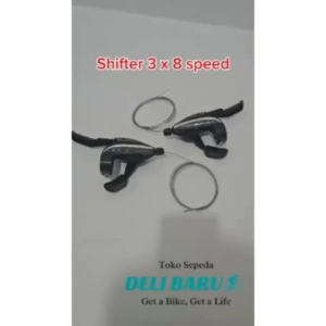Shifter 3 x 8 speed kiri kanan operan gigi SEPASANG sepeda MTB federal