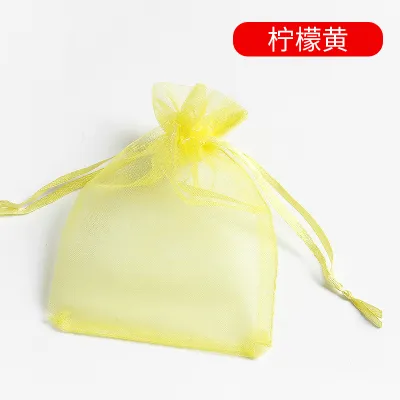 Drawstring Candy Packaging Gauze Bag Gift Bag Cosmetic Trial Makeup Bag Jewelry Storage Bag Drawstring Transparent Wedding Candy Bag