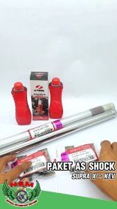 Paket 4 Item Shock Depan Supra X & Oli Shock