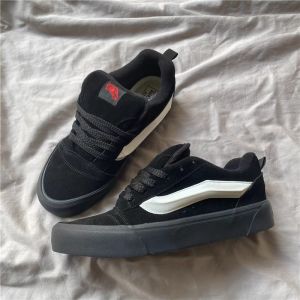 separu Skate VNS KNU tali gemuk gendut full hotam anak laki laki cowok pria sekolah smp sma warna hitam polos ukuran 36 37 38 39 40 41 42 43