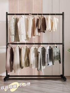 Hanging clothes rack Drying Rack Organizer Clothes Storage Rack Teleskopik Boleh Alih Rak Pengeringan Rak Pengeringan Mulig Rack Rak Baju Murah