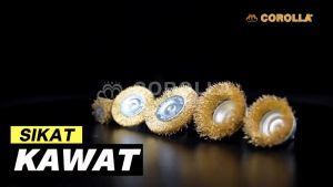 Corolla Sikat Kawat / Sikat Baja Mangkok Tabung Piring Wire / Wire Brush 1Pcs / 5Pcs