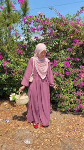 SHABIYAN 439 Gamis Polos Abaya Crinkle CEY Air Flow  | Yumi