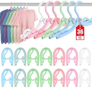 Travel Hangers Portable Foldable Multi Plastic Hanger Clothes Organizer Folding Hangers for Camping Cruise Ship Essentials
