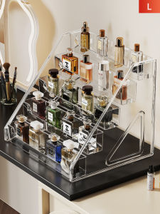 Perfume and Cosmetics Display Rack Multi-tier Transparent Acrylic