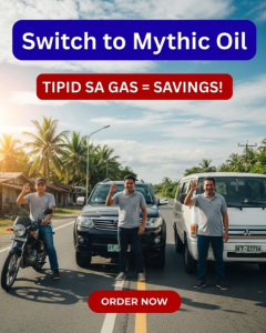 Mythic Oil SAE 15w-40 Fuel Saver 1L Synthetic Engine Oil for CAR SUV VAN JEEP L300 TRUCK | Jaso Standard API/ILSAC