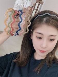 Internet Celebrity Pure Color Headband Hair Accessories South Korea Wave Hair Hoop Hair Tie Headband Minimalistic Headdress Adult Toothed Non Slip Female