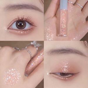 Sunshine Diamond Candy Star Liquid Eye Shadow Plate Suit Pearlescent Thin and Glittering Flashing Pink Fairy Crying Bag
