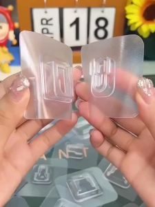 Bộ Móc Dán Tường Hai Mặt 1/5/10/20 Móc PVC Tự Dính Không Để Lại Vết Tích Dùng Cho Nhà Bếp Phòng Ngủ Đa Năng